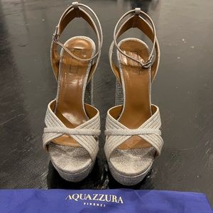 Aquazurra platform heals, size 8.5